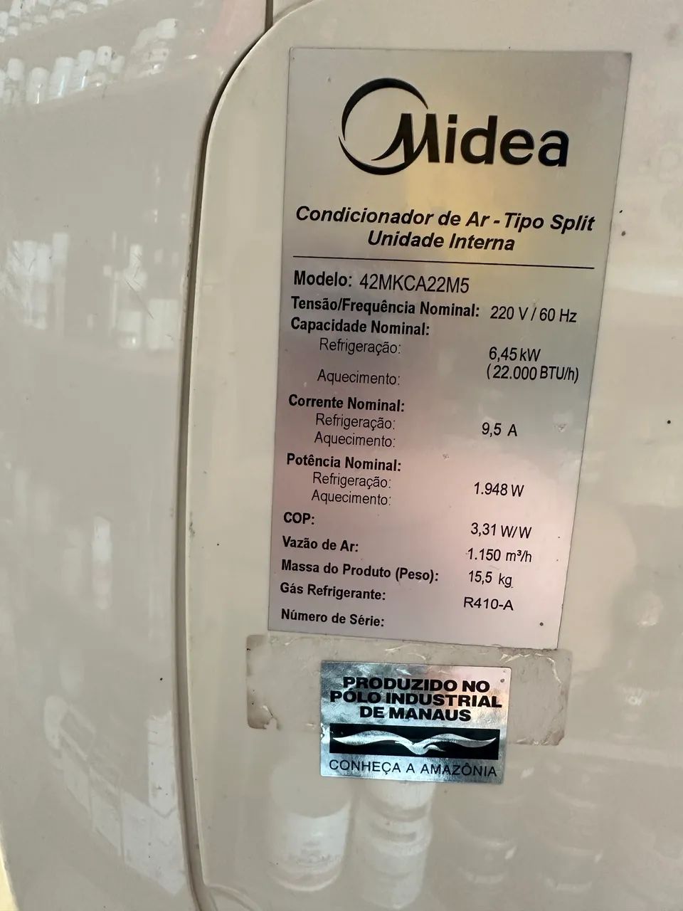 Ar-condicionado Split Inverter Midea - Completo (Evaporadora + Condensadora) - Foto 2