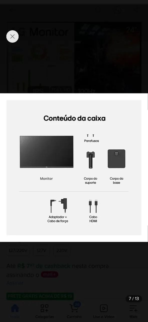 Monitor LG 24 polegadas - Foto 2