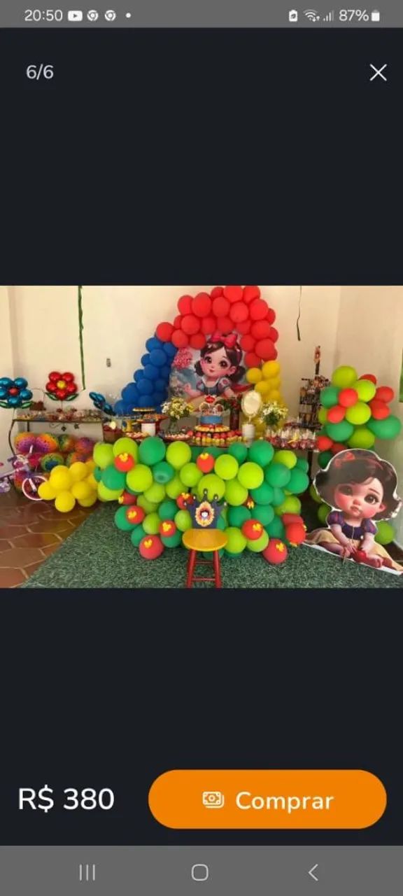 Baby  Branca de Neve.display de chão 80 cm aproximadamente ... - Foto 2