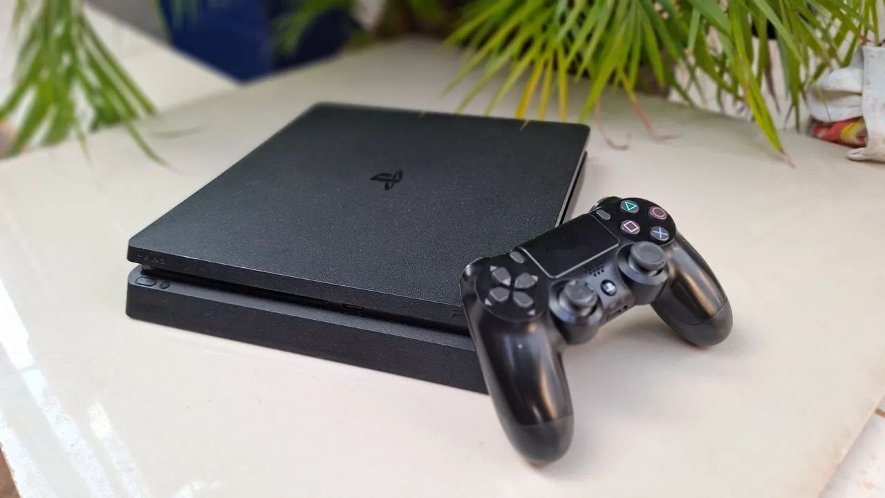 PS4 Slim (1000gb) + JOGO - Foto 4