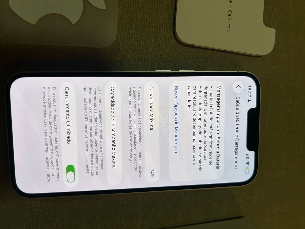 iPhone 14 256GB branco - Foto 5