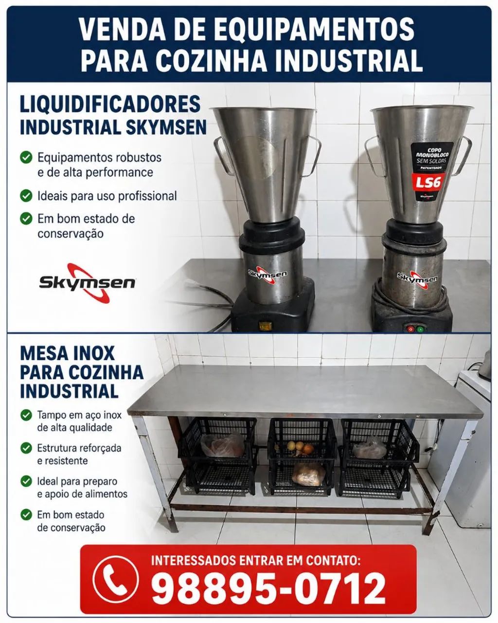 Equipamentos de restaurante 