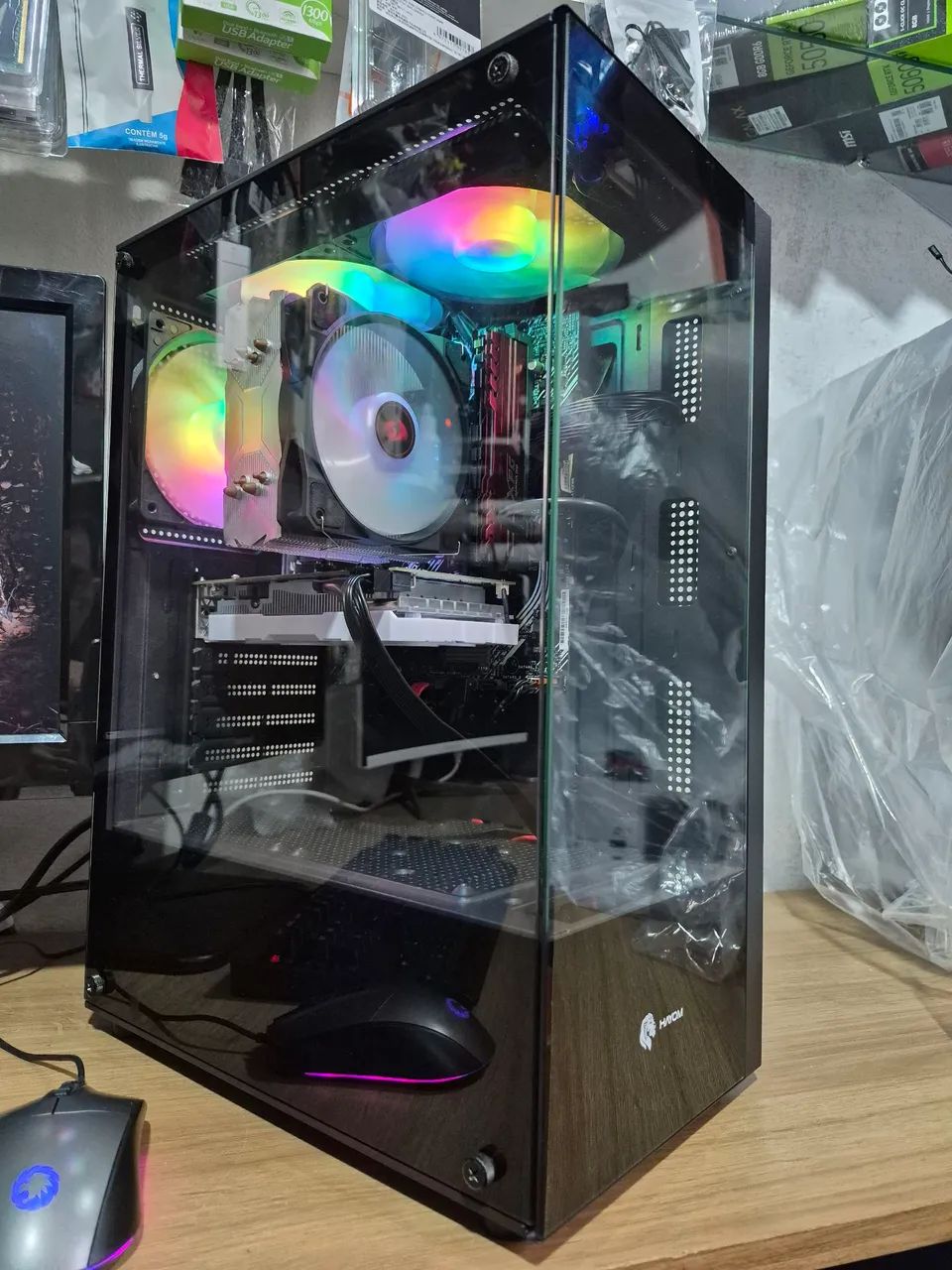 Cpu gamer Intel core i3-10100F 16gb ddr4 RX580 8GB  - Foto 2