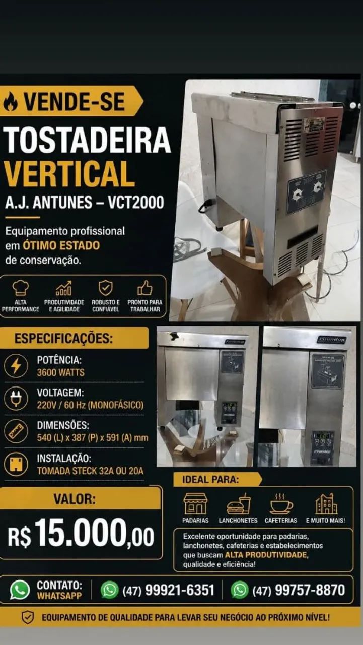 Tostadeira a.j antunes vct 2000
