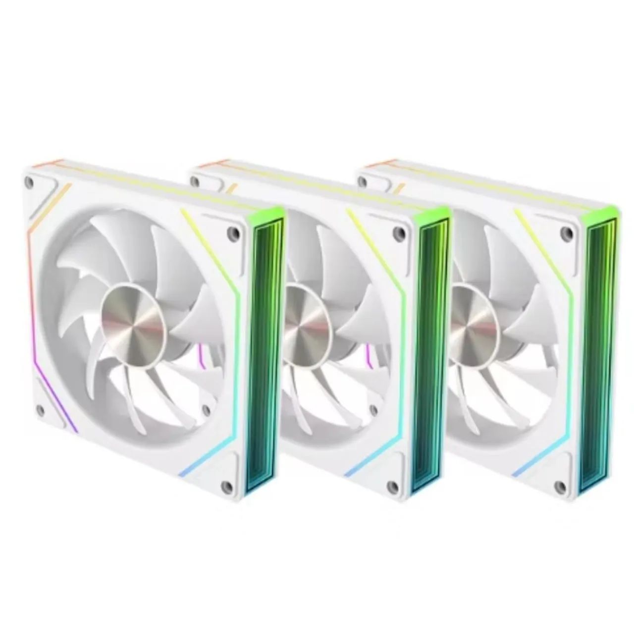 Kit Fans Prism 5 Pro Reverse Branca - Foto 3