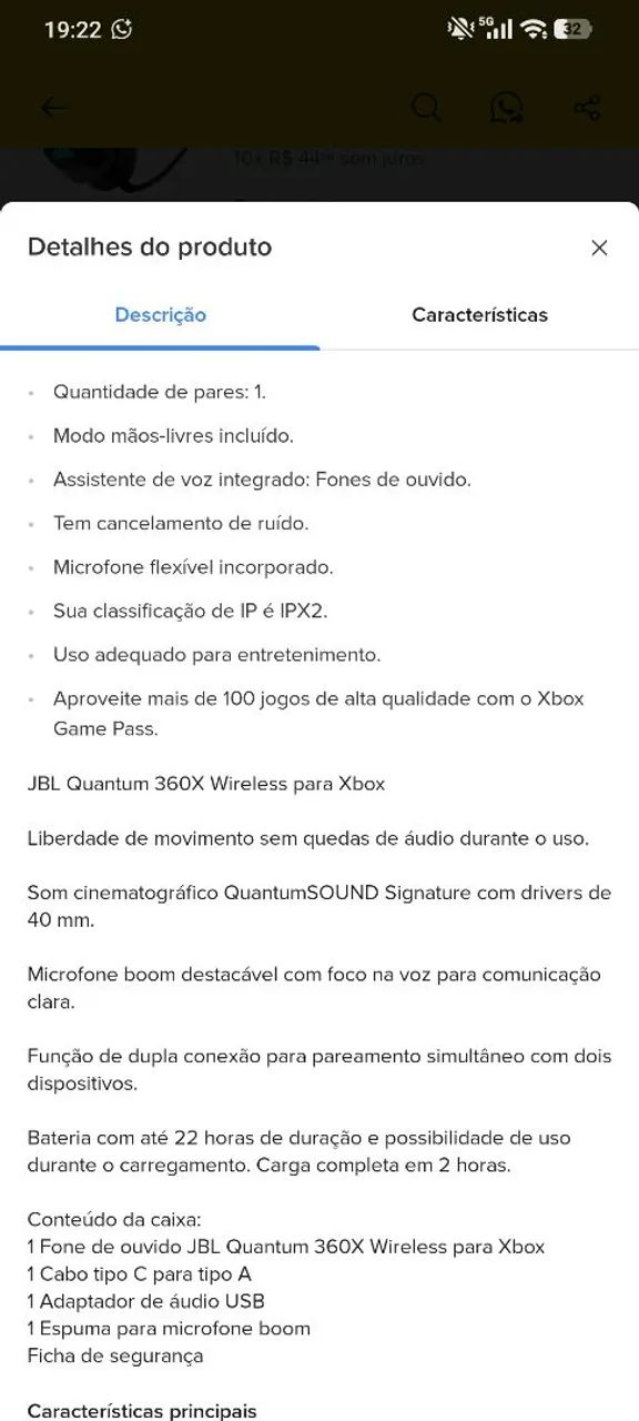 Fone Headset Gamer JBM Quantum 360 - Foto 2