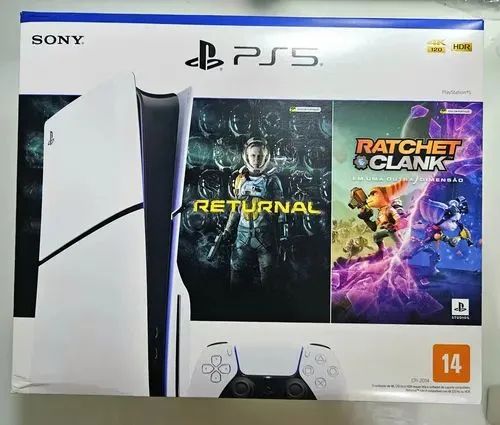 Ps5 slim 1TB. Mídia digital e físico.NOVO LACRADO 3.500$