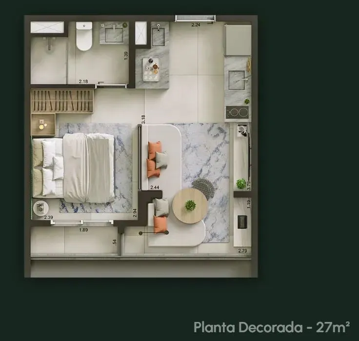 PLANTA 27m²