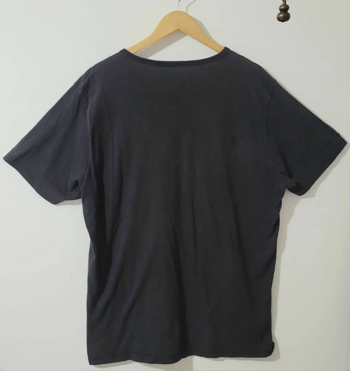 Camiseta Preta Estampada Tam GG - Foto 2