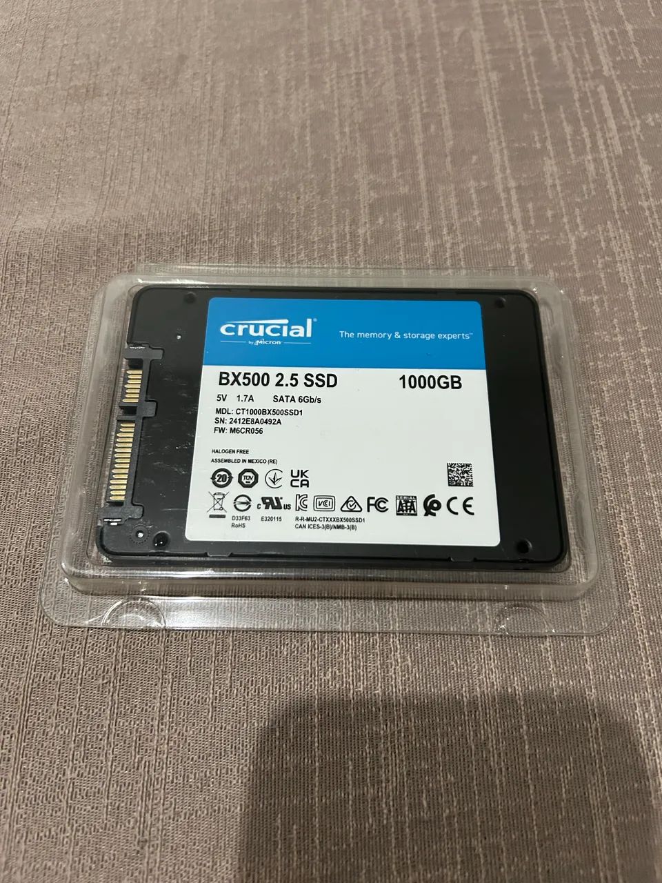 SSD 1TB CRUCIAL (NOVO) - Foto 2
