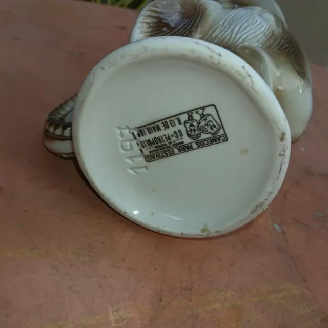CANECA PORCELANA BAFO DO BODE ANTIGA COMEMORATIVA - Foto 3