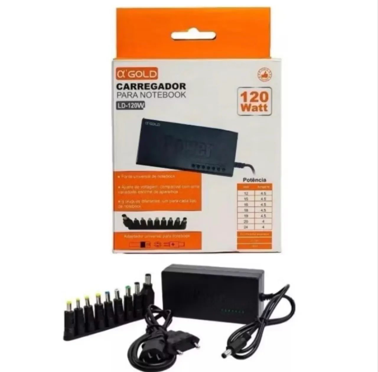 Fonte Universal para Notebook original da Agold com garantia