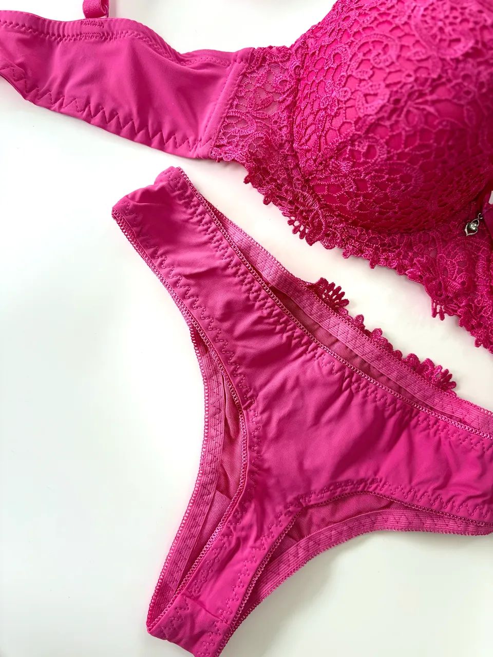 Conjunto Lingerie Rosa (P) - Foto 2
