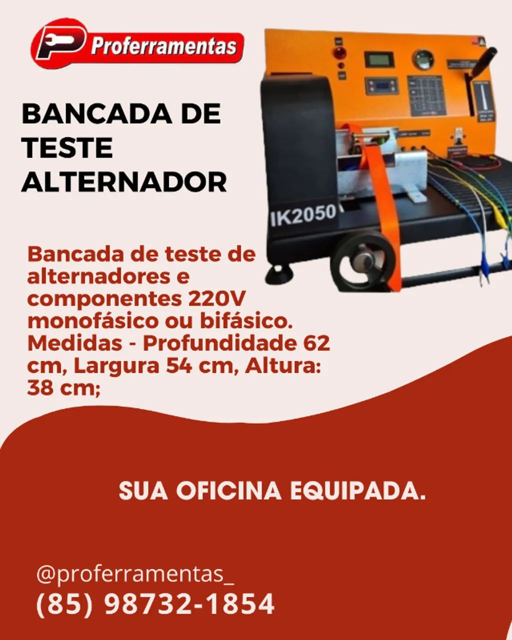 Bancada de teste de alternador