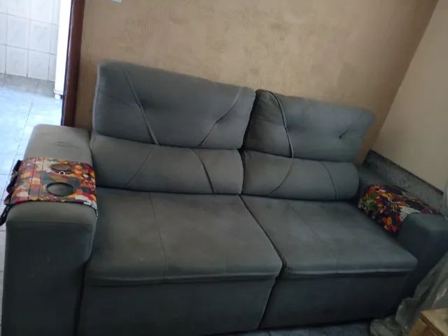 Sofá retrátil 2 lugares 