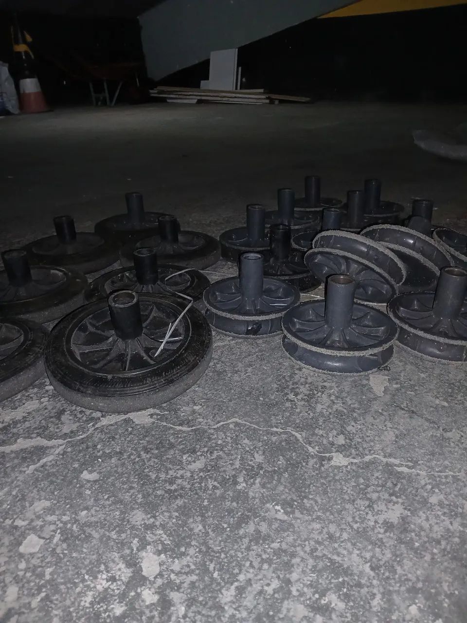 Rodas para carrinho de lixeira