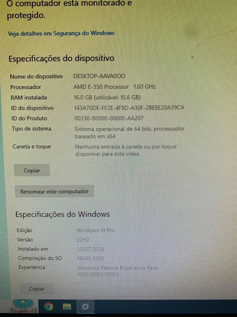 All in ONE AOC funcionando 100% (16gb de ram e ssd 128gb) - Foto 3