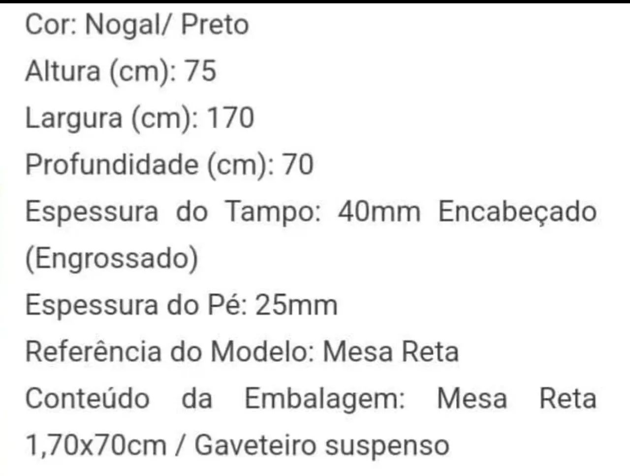 Mesa Grande Escritório  - Foto 2