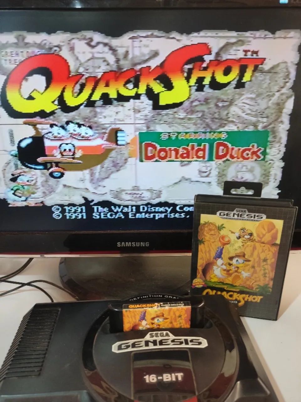 Jogo Cartucho Quackshot Starring Donald Duck Original Kdm (Usado