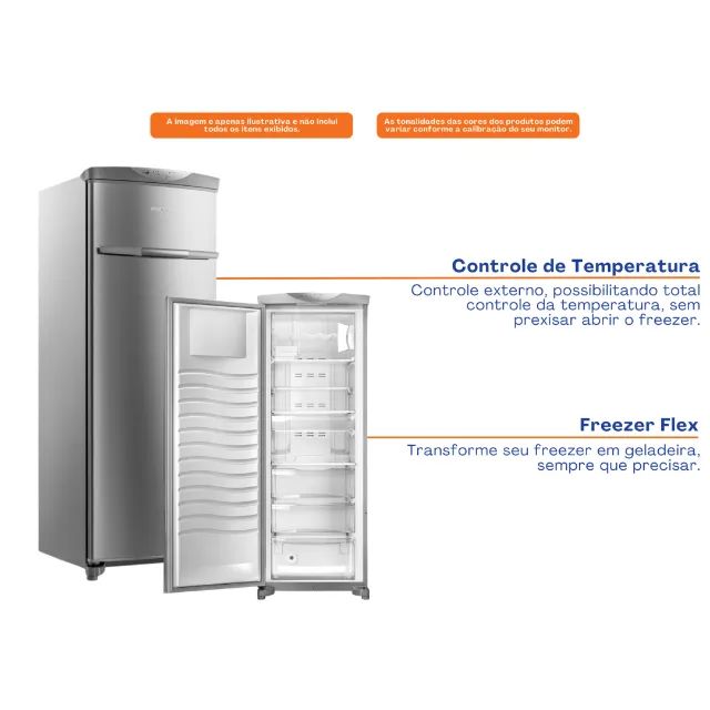 BARBADA Freezer Vertical Flex Frost Free Brastemp - BVR28PK - Foto 2