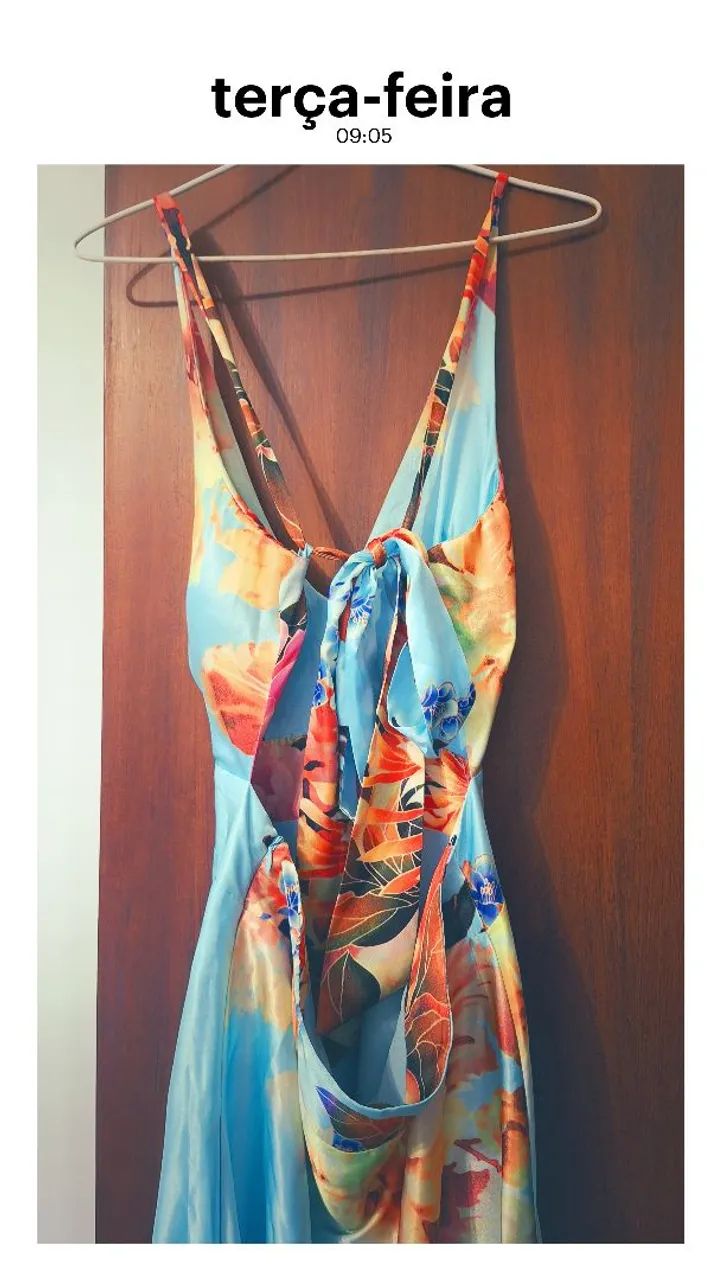 Vestido longo estampado - Foto 2