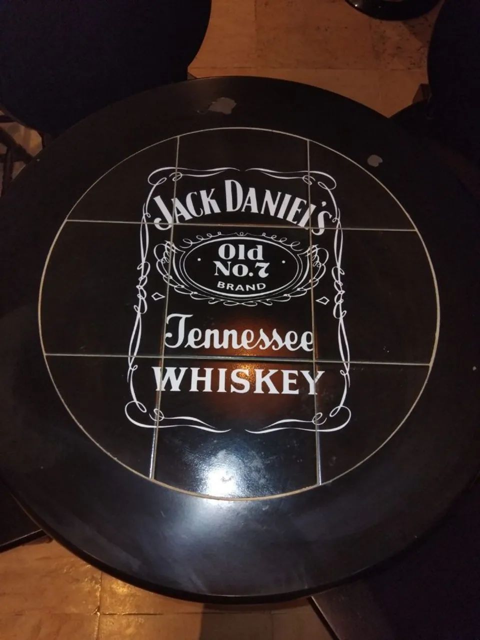Mesa bistrô alta Jack Daniel's - Madeira maciça - Foto 2