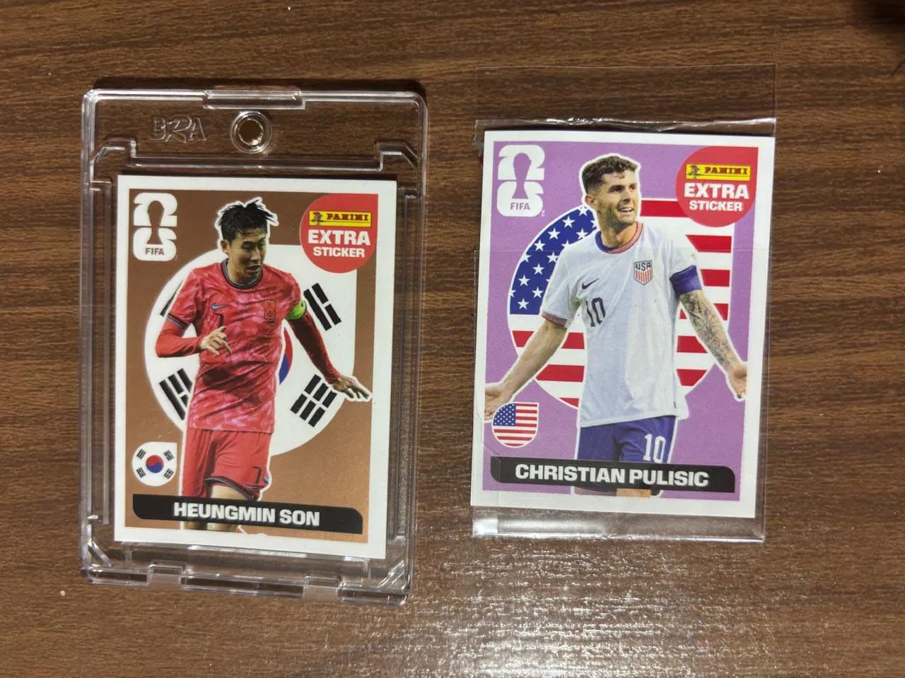 Figurinhas Raras lendárias SON ( bronze ) e PULISIC ( Regular)