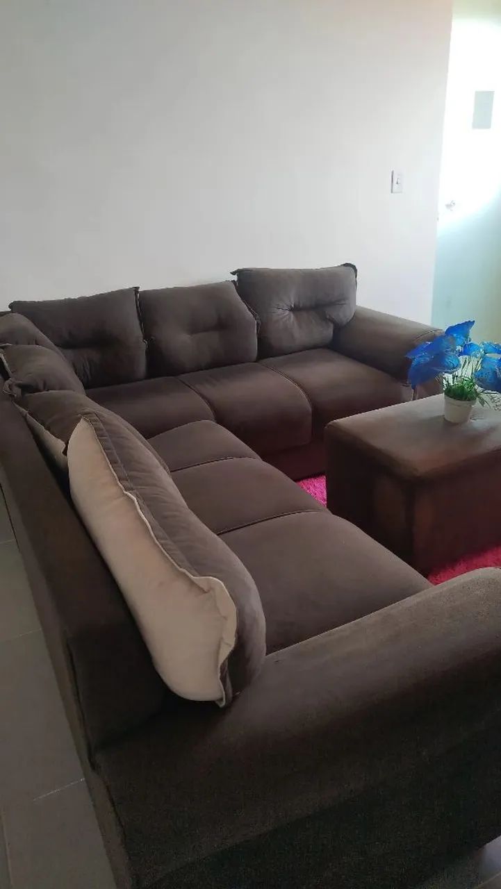 Vendo sofá de canto marrom  - Foto 2