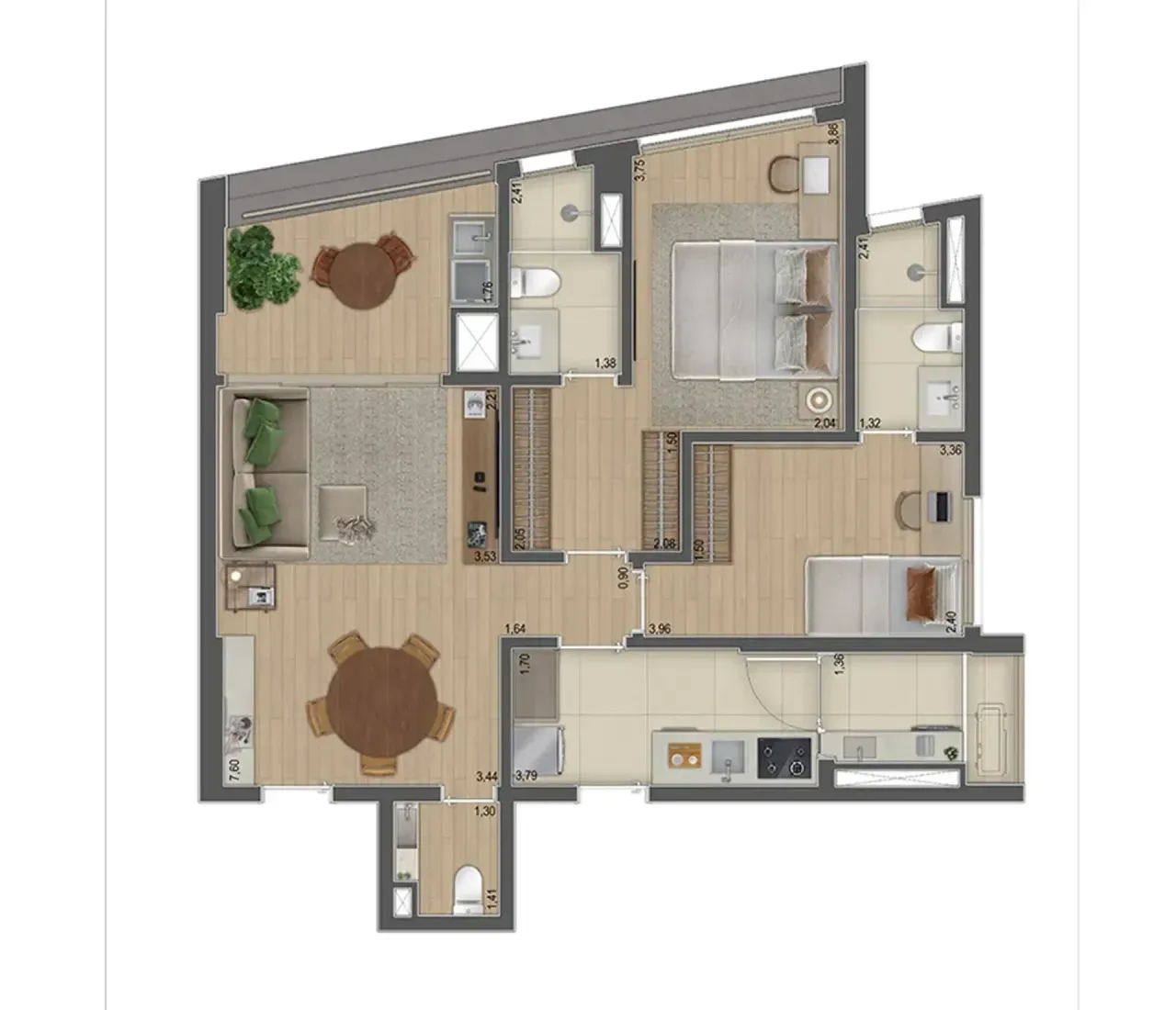 PLANTA 82m²