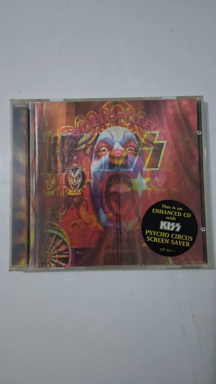Cd Psycho Circus -  Kiss imp USA capa 3D