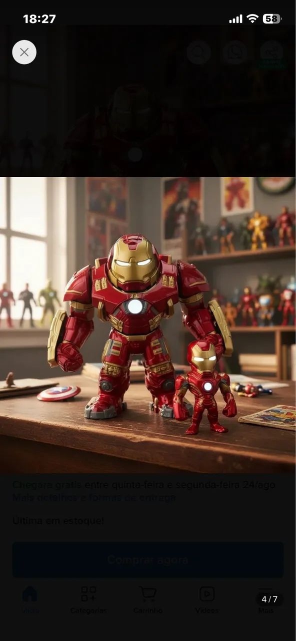 Homem de Ferro Die cast Metal DTC - Foto 4