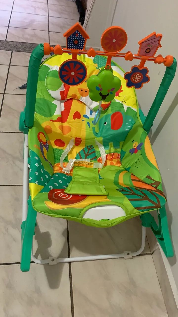 Cadeira de descanso e balanço de bebe galzerano - Foto 3
