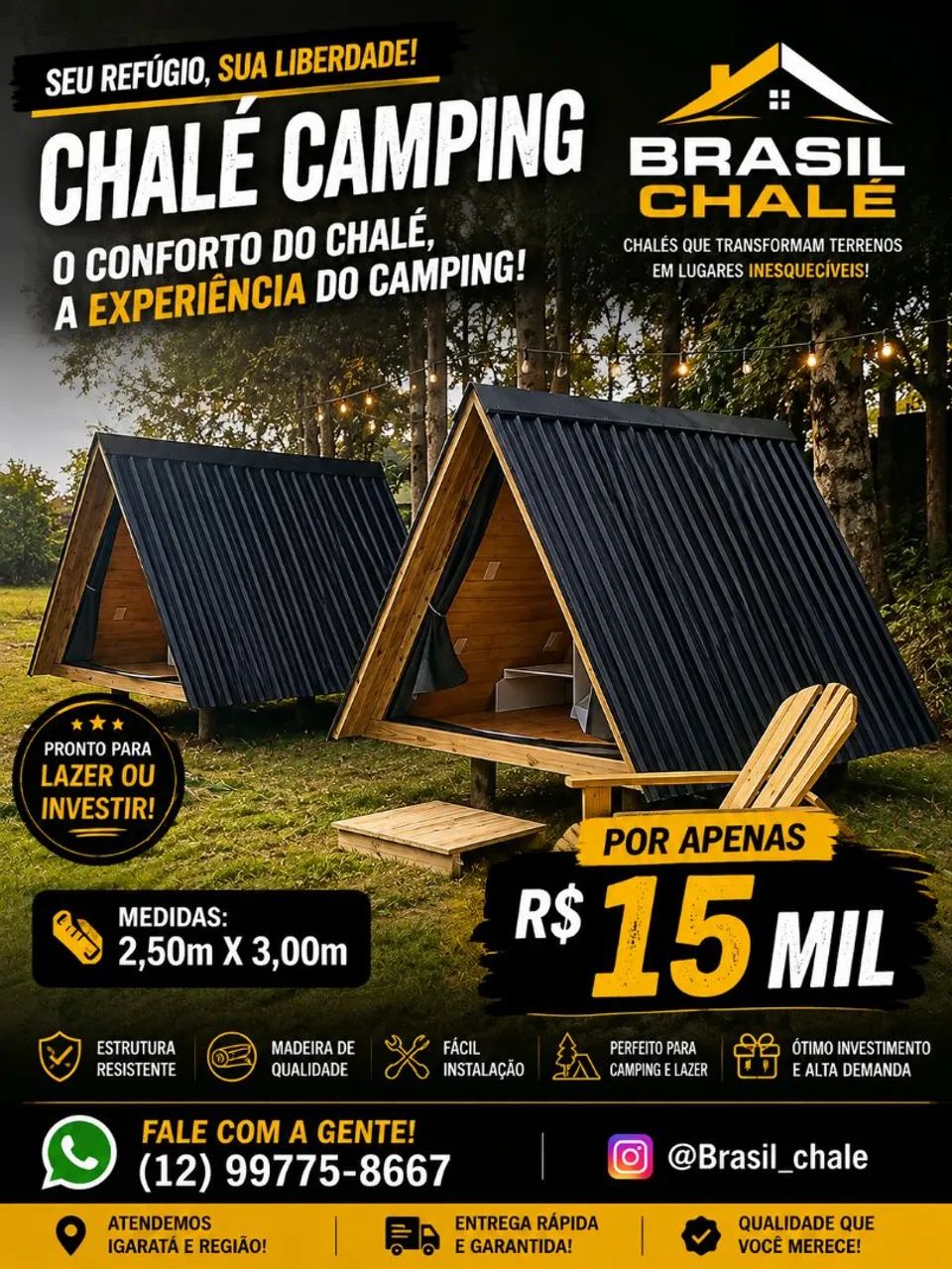 Chalé Camping  - Foto 2