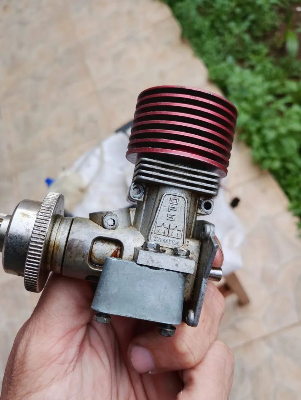 Motor automodelo Tamiya 15 e peças - Foto 2