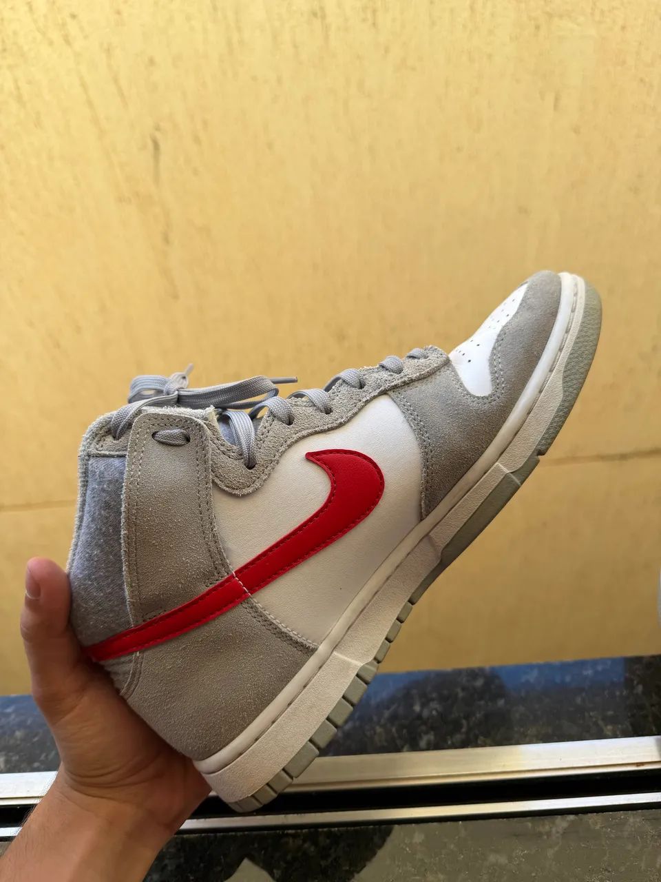 Nike Tênis Dunk High Retro SE | Cinza original - Foto 3