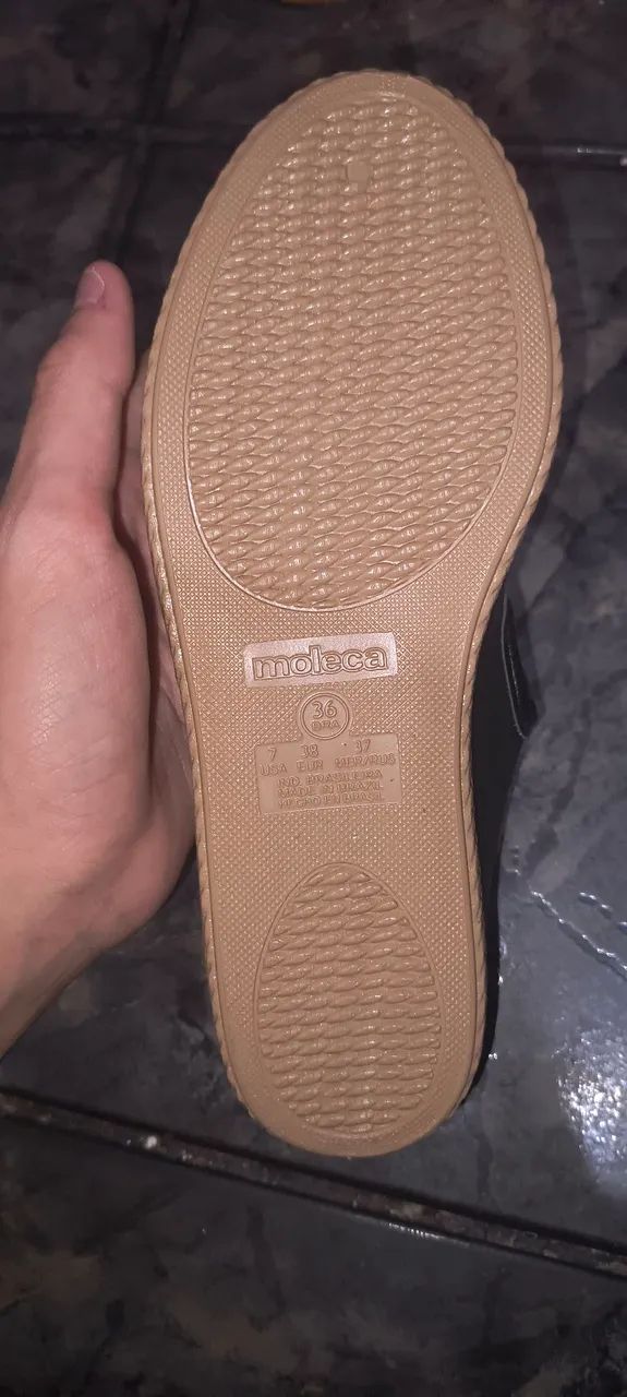 Sandália Moleca Alpargata Moleca com Fivela Feminina Preto - Foto 2