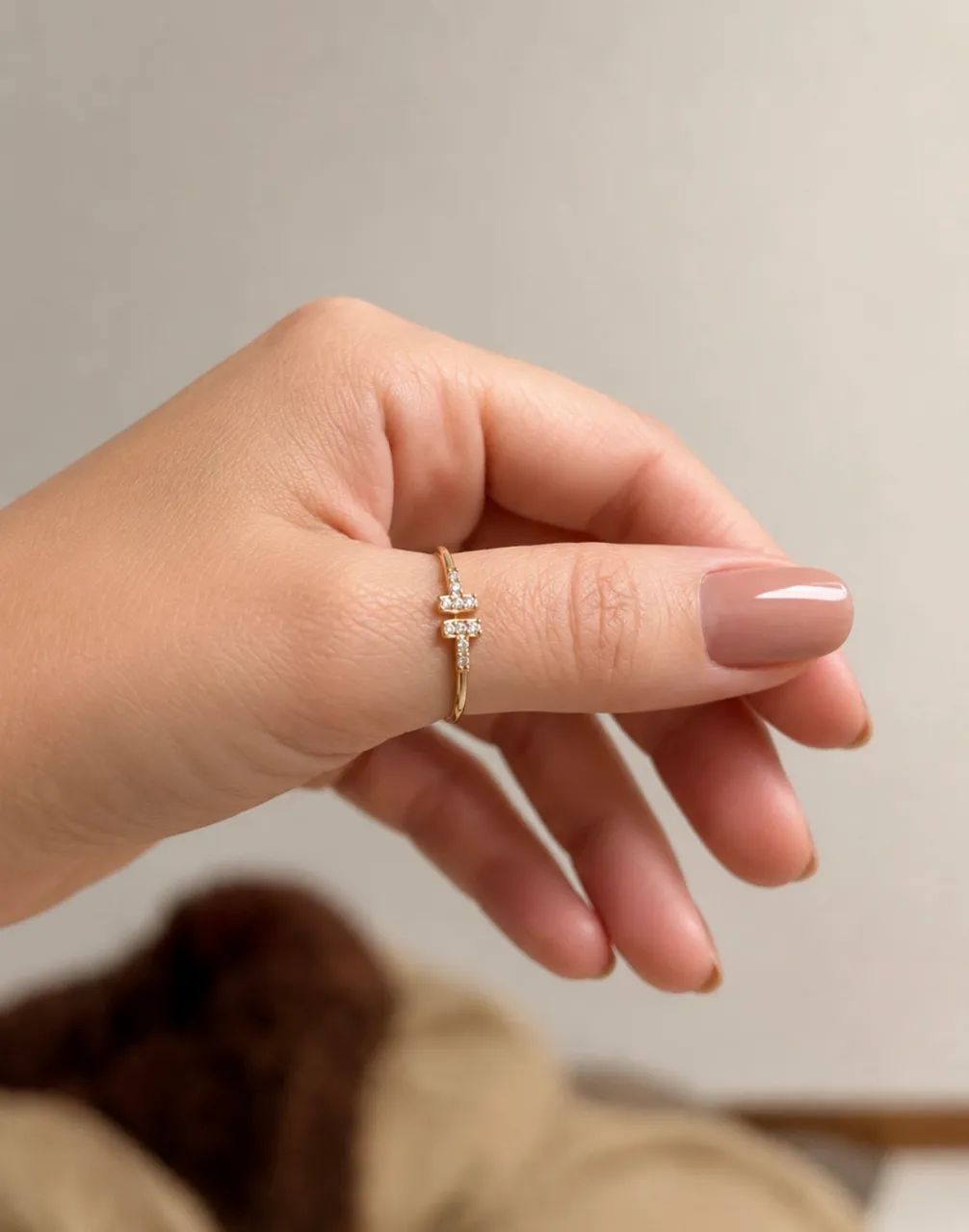 IMPERDÍVEL Anel ouro 18k/750