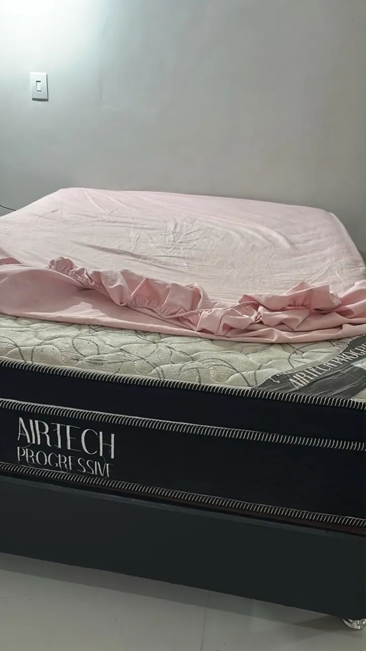 Vendo cama casal box 