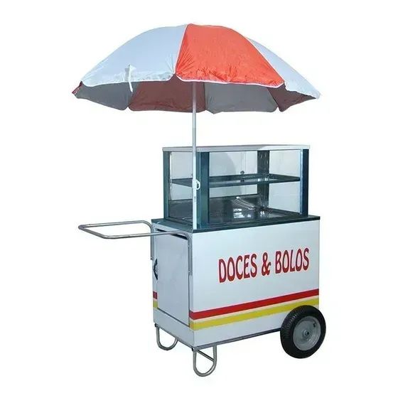 Carrinho de doces, bolos e brigadeiro ambulante novo preço de fábrica