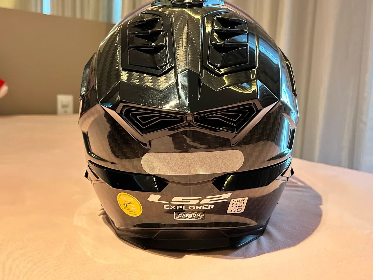 Capacete LS2 Explorer Solid Carbon - Foto 4