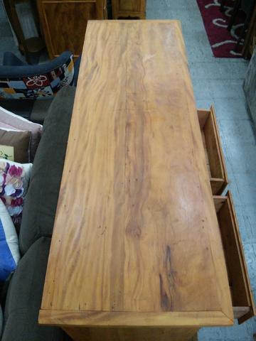 Rack Peroba Rosa 1,20 Maquinado com 2 Gavetas - Foto 3