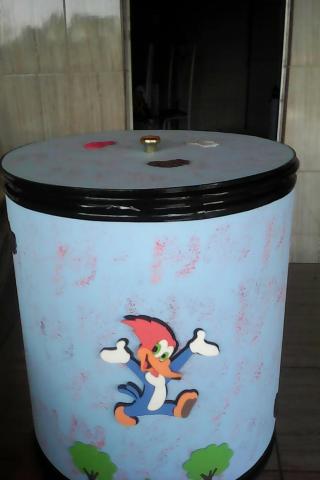 Barricas de papelão decoradas, pintadas e sem decorar - Foto 3