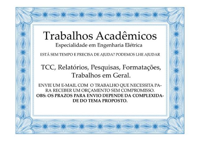 Trabalhos de Conclusão de Curso - Engenharia Elétrica