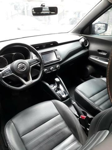 Kicks sv 1.6 flex 2018 ipva pago, gnv injetado, couro, multimídia - Foto 9