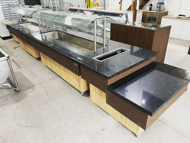 Buffet quente e frio top com granito NOVO CHEFF