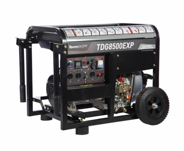 Gerador a Diesel 7 KVA Mono 110/220V Toyama TDG8500 EXP Partida elétrica 
