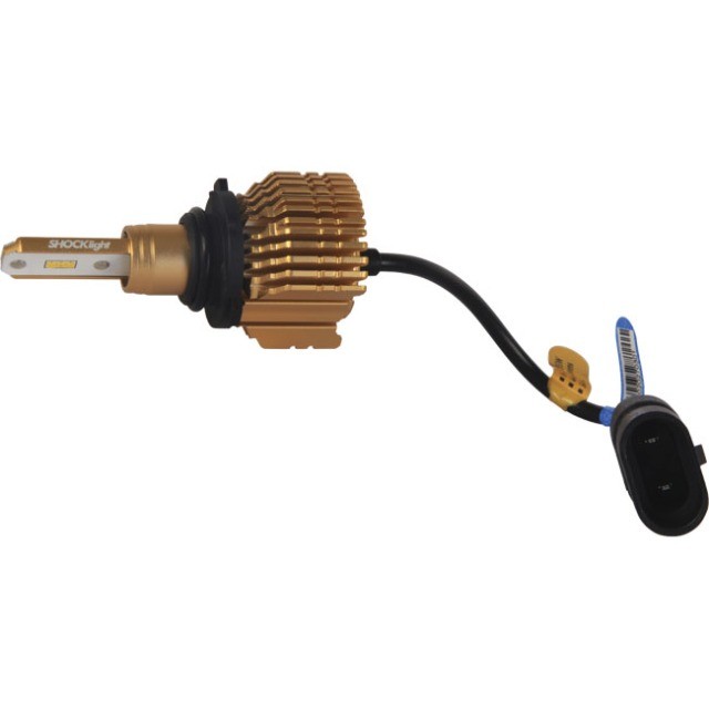 Kit Par Lâmpada Ultra Led Shock Light 9006 Hb4 3000k Amarelo - Foto 3