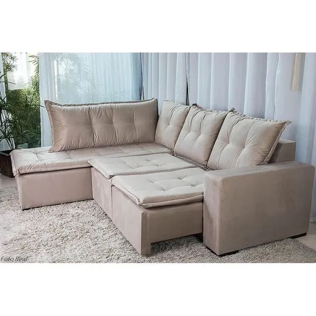 SOFÁ DE CANTO RETRÁTIL SUPER OFERTA ?!!! PR26 - Foto 5