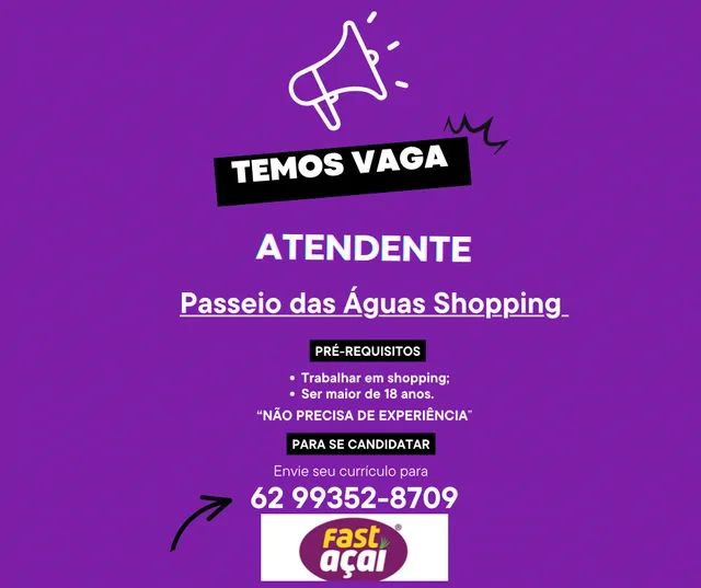 Vaga: Vaga de Atendente de sac em Goiania/GO 3440798