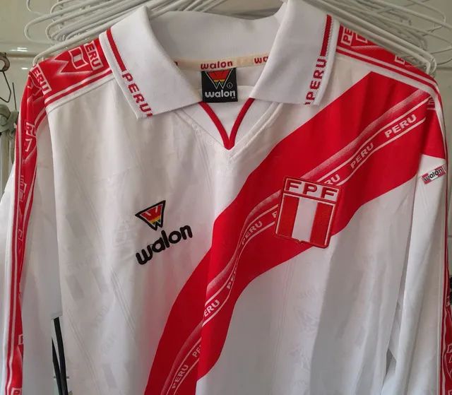 CAMISA SELECAO PERU WALON 2002 MADE IN PERU TAM L. NOVA FRETE GRATIS